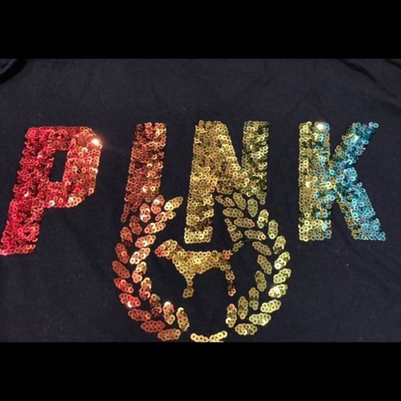 VS PINK RAINBOW OMBRÉ BLING OUTFIT M - Picture 3 of 10